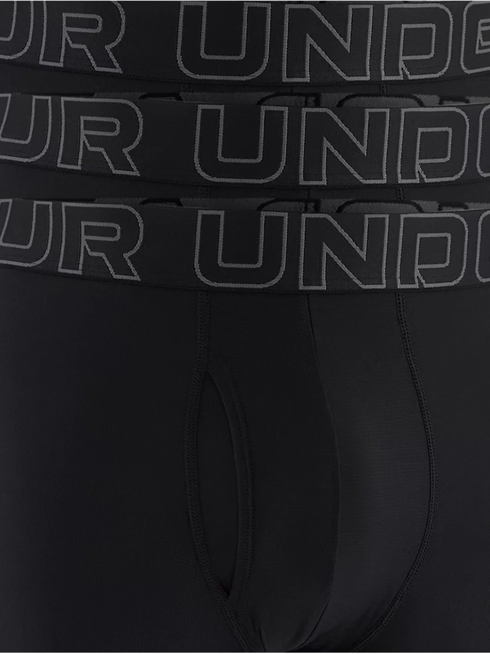 Under Armour Black Men's Performance Boxer Briefs - 3 Pack